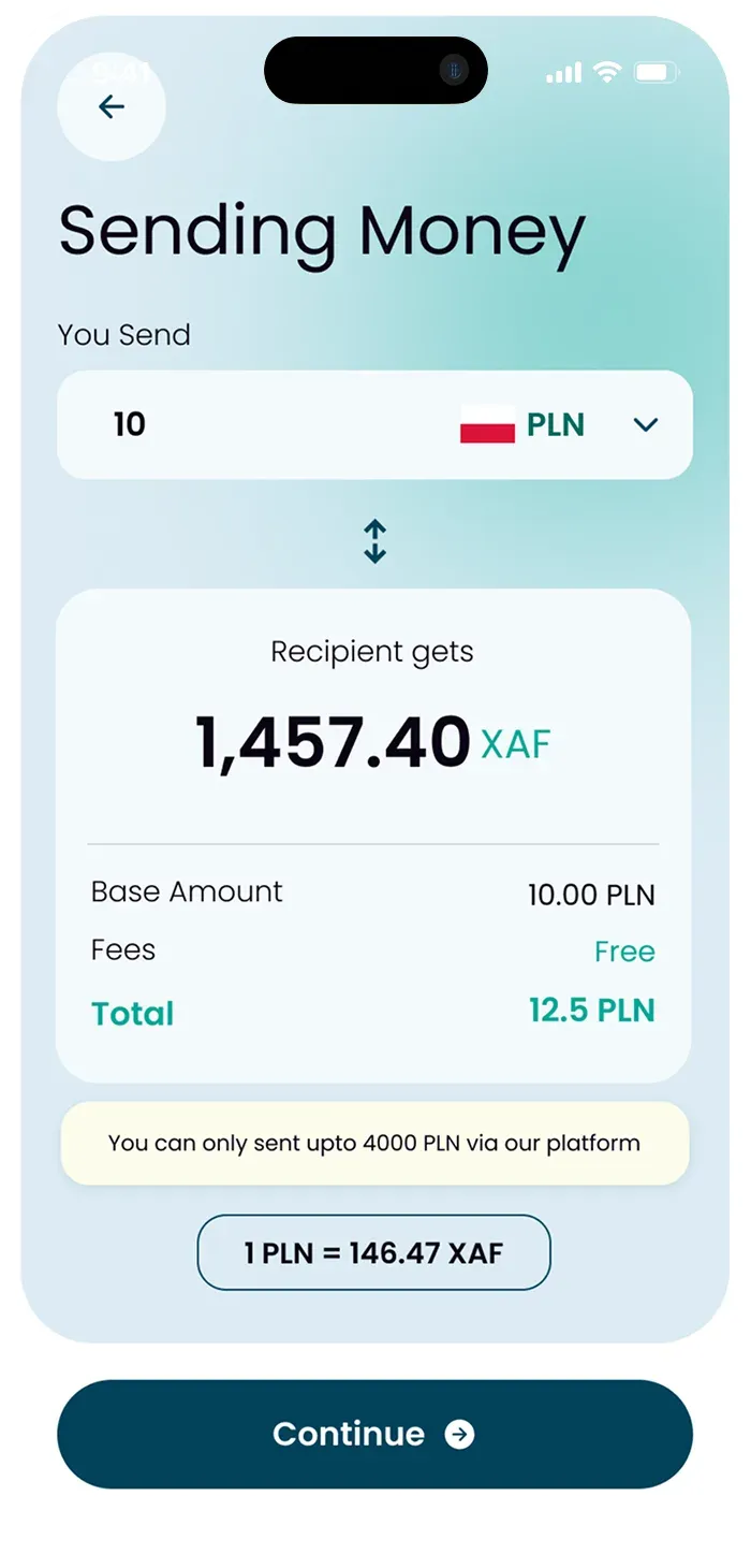 Instant-ex cross-border remittance app