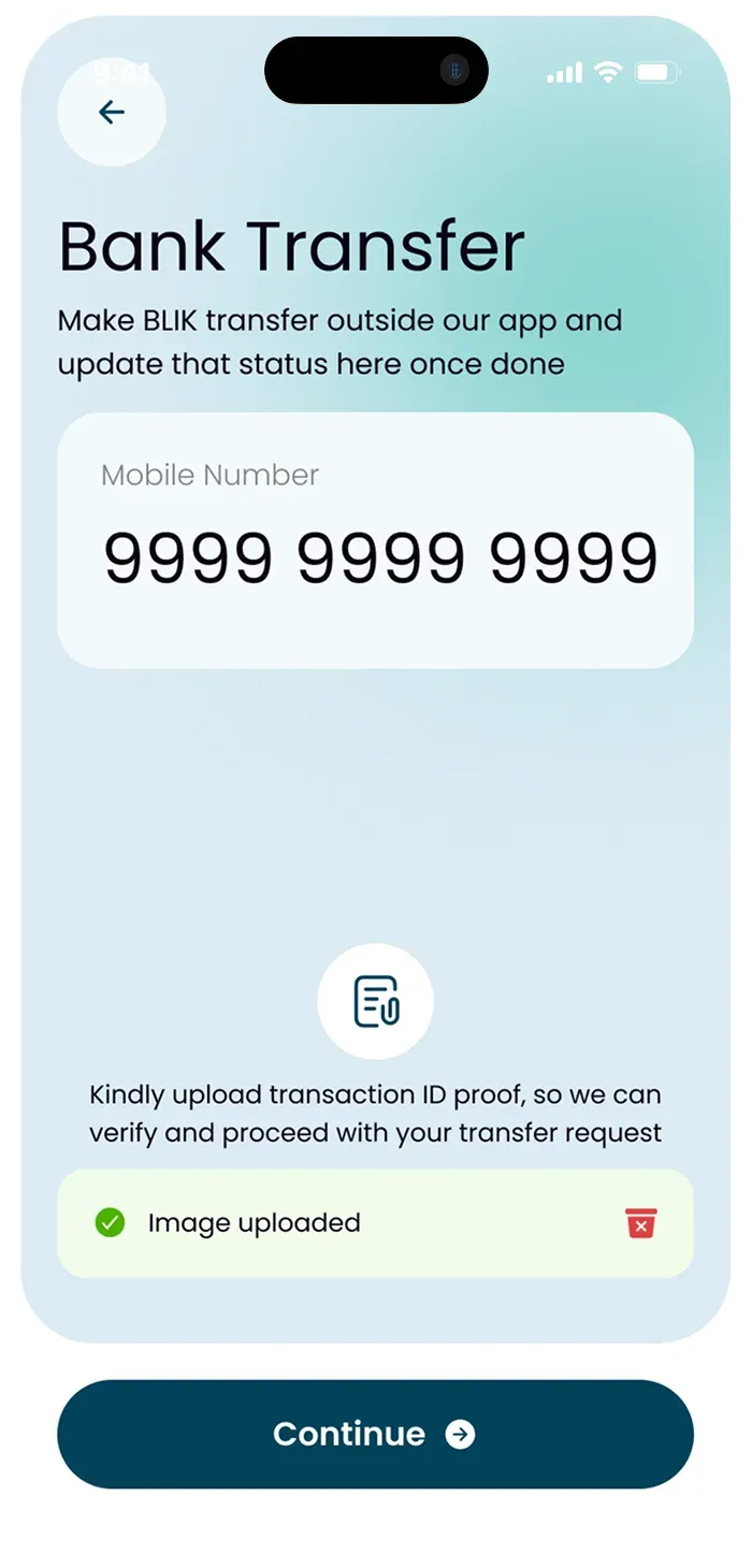 Instant-ex cross-border remittance app