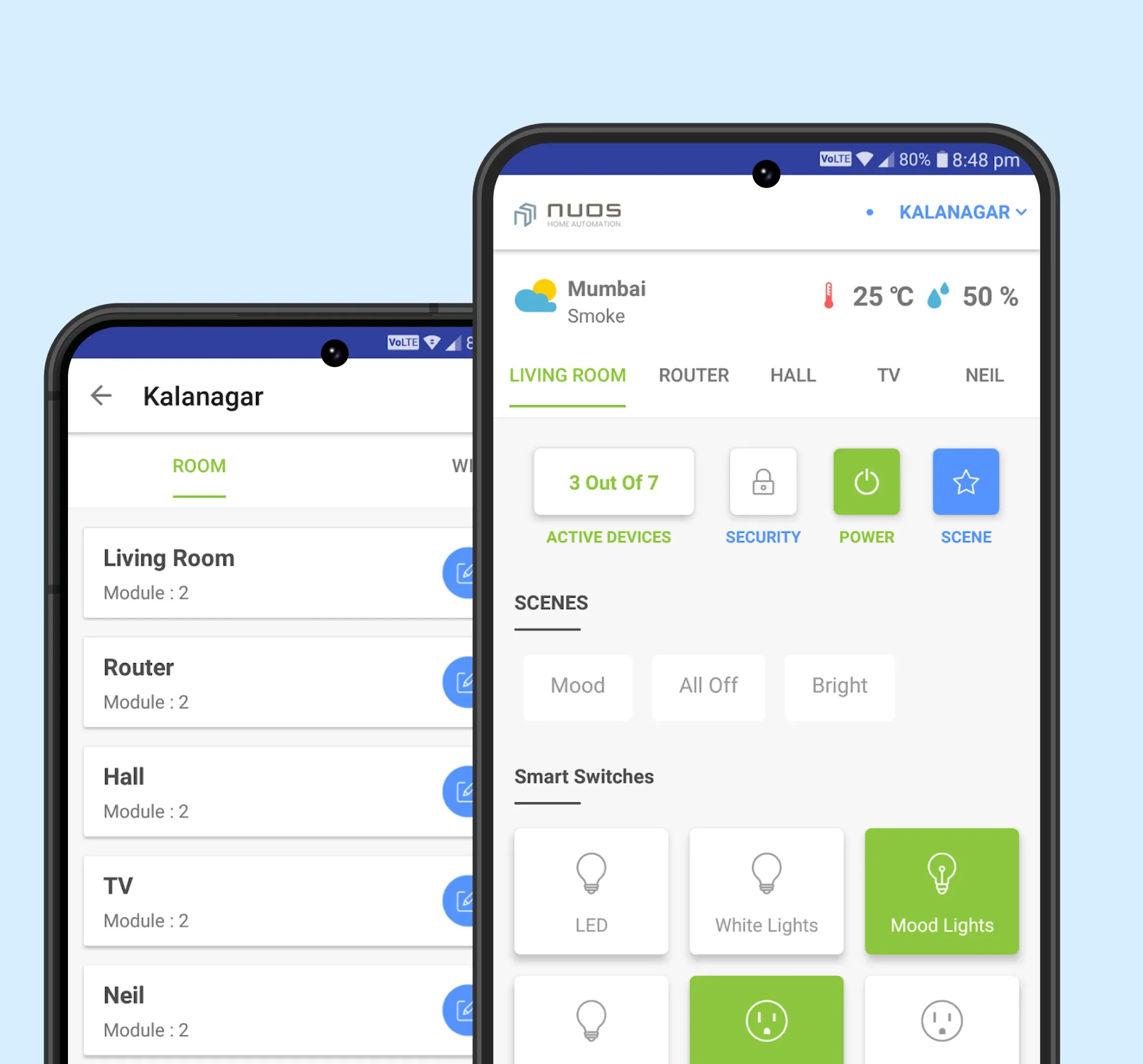 Smart home IoT mobile app